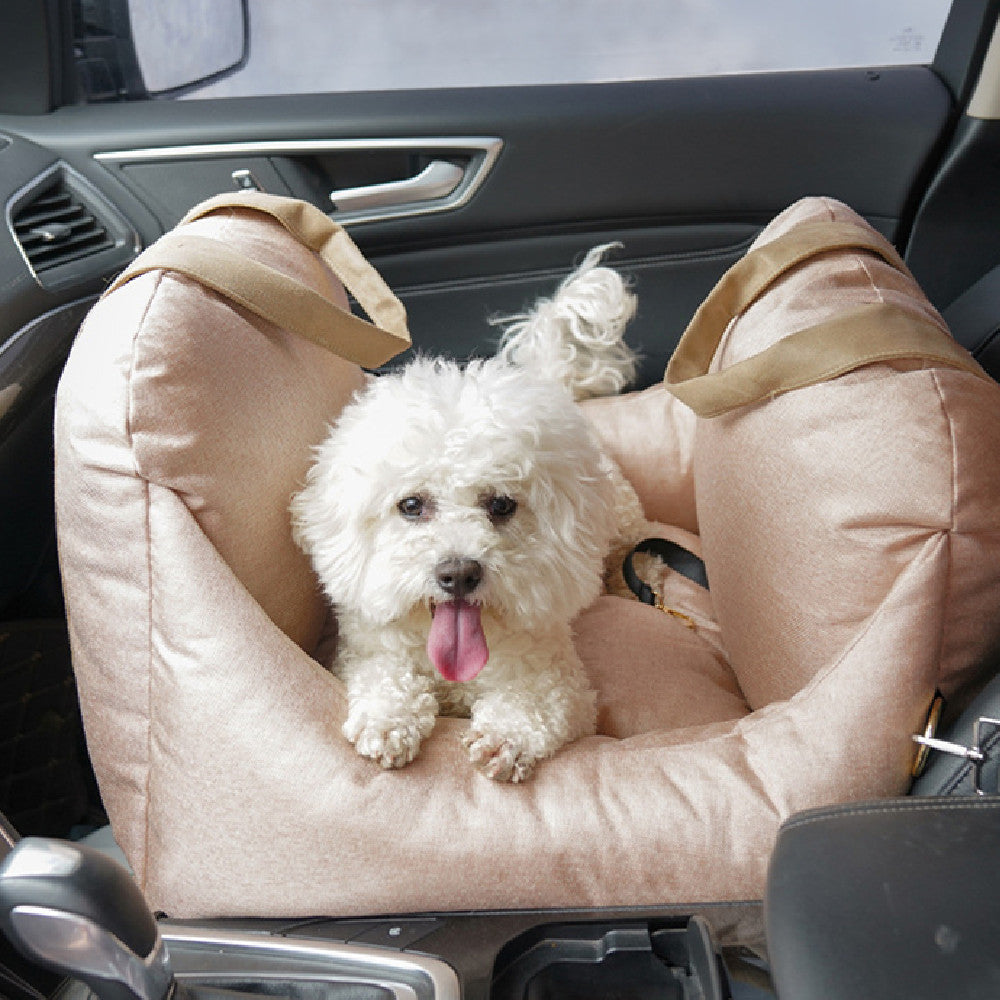 Detachable Washable Pet Car Seat Carrier: Comfort on the Go!